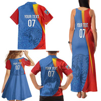 DR Congo Football 2026 Les Leopards Custom Family Matching Tank Maxi Dress and Hawaiian Shirt Glory Upon Glory - Wonder Print Shop