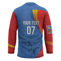 DR Congo Football 2026 Les Leopards Custom Hockey Jersey Glory Upon Glory - Wonder Print Shop