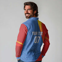 DR Congo Football 2026 Les Leopards Custom Long Sleeve Polo Shirt Glory Upon Glory - Wonder Print Shop