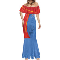 DR Congo Football 2026 Les Leopards Custom Mermaid Dress Glory Upon Glory - Wonder Print Shop