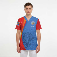 DR Congo Football 2026 Les Leopards Custom Scrub Top Glory Upon Glory - Wonder Print Shop