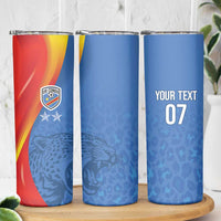 DR Congo Football 2026 Les Leopards Custom Skinny Tumbler Glory Upon Glory - Wonder Print Shop