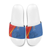 DR Congo Football 2026 Les Leopards Slide Sandals Glory Upon Glory - Wonder Print Shop