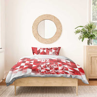 England Rugby Custom Bedding Set Crystalised Red Rose