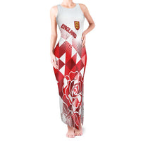 England Rugby Custom Tank Maxi Dress Crystalised Red Rose - Wonder Print Shop