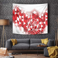 England Rugby Custom Tapestry Crystalised Red Rose - Wonder Print Shop