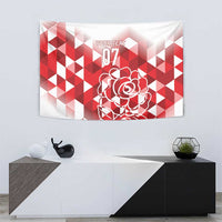 England Rugby Custom Tapestry Crystalised Red Rose - Wonder Print Shop