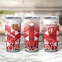 England Rugby Custom Tumbler Cup Crystalised Red Rose - Wonder Print Shop