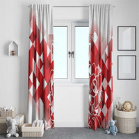 England Rugby Custom Window Curtain Crystalised Red Rose - Wonder Print Shop