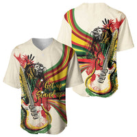 Reggae Soul B.Marley Grungy Baseball Jersey Get Up Stand Up - Wonder Print Shop