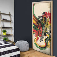 Reggae Soul B.Marley Grungy Door Cover Get Up Stand Up - Wonder Print Shop