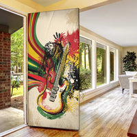 Reggae Soul B.Marley Grungy Door Cover Get Up Stand Up - Wonder Print Shop