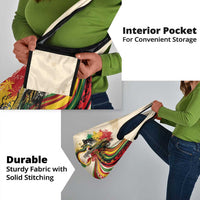 Reggae Soul B.Marley Grungy Grocery Bag Get Up Stand Up - Wonder Print Shop