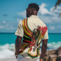 Reggae Soul B.Marley Grungy Hawaiian Shirt Get Up Stand Up - Wonder Print Shop