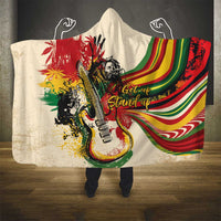 Reggae Soul B.Marley Grungy Hooded Blanket Get Up Stand Up - Wonder Print Shop