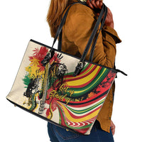 Reggae Soul B.Marley Grungy Leather Tote Bag Get Up Stand Up - Wonder Print Shop