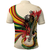 Reggae Soul B.Marley Grungy Polo Shirt Get Up Stand Up - Wonder Print Shop