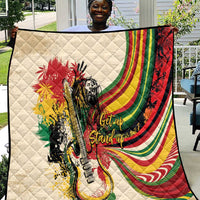Reggae Soul B.Marley Grungy Quilt Get Up Stand Up - Wonder Print Shop
