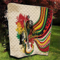 Reggae Soul B.Marley Grungy Quilt Get Up Stand Up - Wonder Print Shop