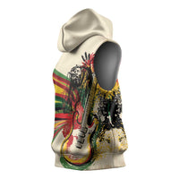 Reggae Soul B.Marley Grungy Sleeveless Hoodie Get Up Stand Up - Wonder Print Shop