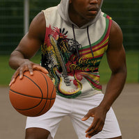 Reggae Soul B.Marley Grungy Sleeveless Hoodie Get Up Stand Up - Wonder Print Shop