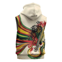 Reggae Soul B.Marley Grungy Sleeveless Zip Hoodie Get Up Stand Up - Wonder Print Shop