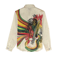 Reggae Soul B.Marley Grungy Women Casual Shirt Get Up Stand Up - Wonder Print Shop