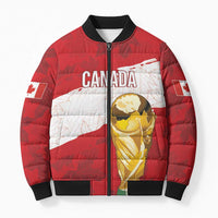 Canada WC2026 Soccer Custom Bomber Puffer Jacket Les Rouges