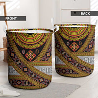 Cameroon Bamenda Toghu Inspired Laundry Basket Classic Motifs