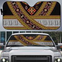 Cameroon Bamenda Toghu Inspired Auto Sun Shade Classic Motifs