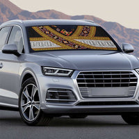 Cameroon Bamenda Toghu Inspired Auto Sun Shade Classic Motifs