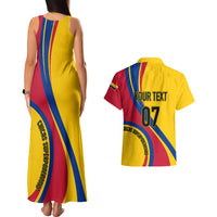 Personalised Colombia Football Couples Matching Tank Maxi Dress And Hawaiian Shirt World Cup 2023 Chicas Superpoderosas LT7 - Wonder Print Shop