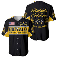 Personalised Buffalo Soldiers Baseball Jersey History of Heroes LT7 - Wonder Print Shop