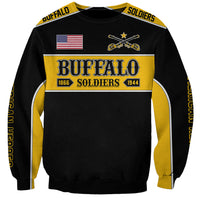 Personalised Buffalo Soldiers Sweatshirt History of Heroes - Wonder Print Shop