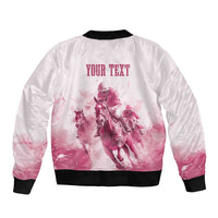 Personalised Kentucky Horse Racing Bomber Jacket 151st Anniversary - Pink Out LT7