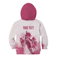 Personalised Kentucky Horse Racing Kid Hoodie 151st Anniversary - Pink Out LT7