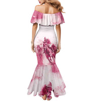 Personalised Kentucky Horse Racing Mermaid Dress 151st Anniversary - Pink Out LT7