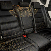 Ancient Egypt Scarab Back Car Seat Cover Black Gold