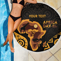 Africa Day Personalized Beach Blanket Ethnic Retro Style LT7 - Wonder Print Shop