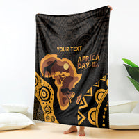 Africa Day Personalized Blanket Ethnic Retro Style
