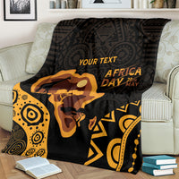 Africa Day Personalized Blanket Ethnic Retro Style
