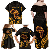 Africa Day Personalized Family Matching Off Shoulder Maxi Dress and Hawaiian Shirt Ethnic Retro Style LT7 - Wonder Print Shop