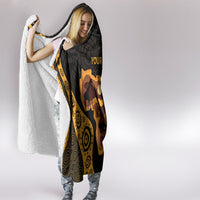 Africa Day Personalized Hooded Blanket Ethnic Retro Style