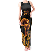 Africa Day Personalized Tank Maxi Dress Ethnic Retro Style - Wonder Print Shop