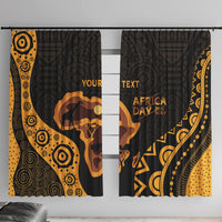 Africa Day Personalized Window Curtain Ethnic Retro Style - Wonder Print Shop