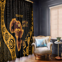 Africa Day Personalized Window Curtain Ethnic Retro Style - Wonder Print Shop