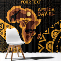 Africa Day Personalized Window Curtain Ethnic Retro Style - Wonder Print Shop