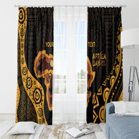 Africa Day Personalized Window Curtain Ethnic Retro Style - Wonder Print Shop