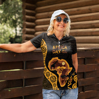 Africa Day Personalized Women Polo Shirt Ethnic Retro Style - Wonder Print Shop