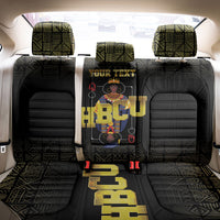 HBCU Grad Personalized Queen Poker Card Back Car Seat Cover Golden Pattern